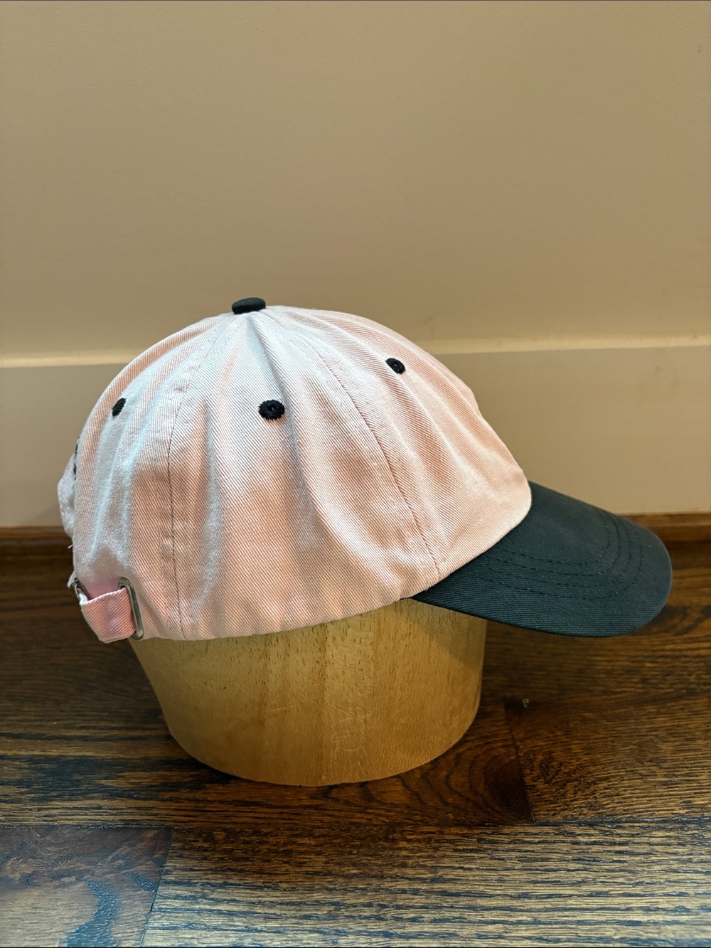 Teddy Fresh Baseball Cap Hat Pink Black Bear Embroidered OSFM - Picture 3 of 8